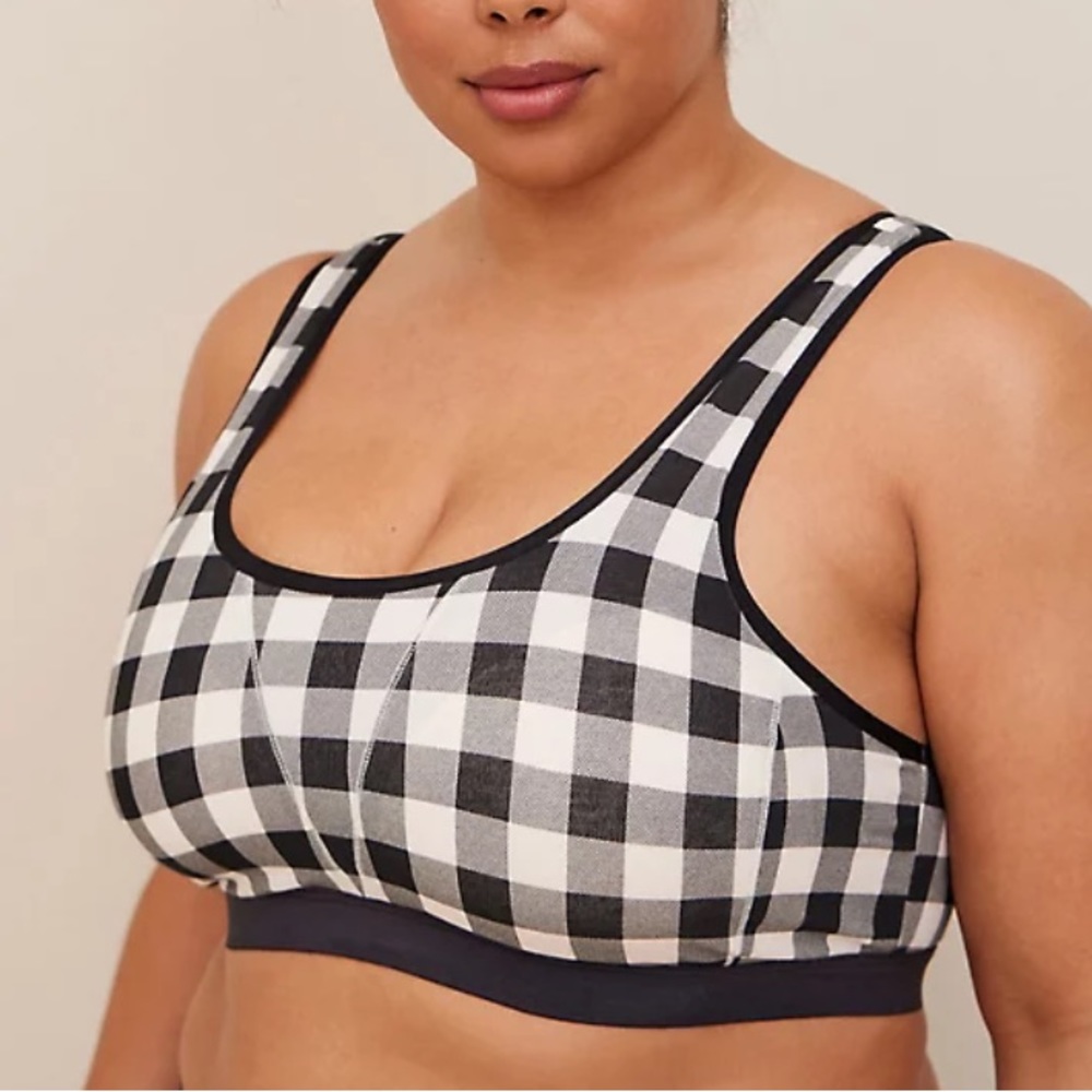 NWT TORRID One Bralette: Unlined Cotton Seamed Scoop Bralette Sz 0X